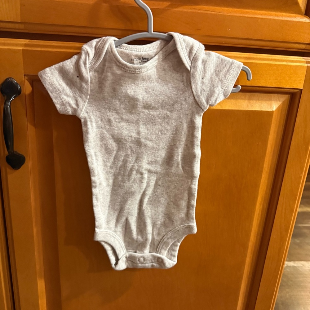 Set of 4 Soft Heather Gray Kids Bodysuit